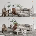 Modern Sofa Coffee Table Combination Sofa Coffee Table 3d model