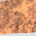 Modern Mars Terrain Mountain Range Dune Desert Rock Sandy Desert Peak 3d model