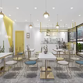 Modern Milk Tea Shop 3d model
