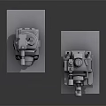 Detailed Military Tank Models With Cannon Turrets And Tracked Bases On