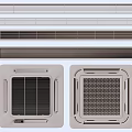 Air Conditioner Fan Grilles and Square Panels with Various Designs