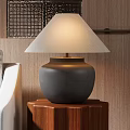Modern Middle Ancient Pottery Pot Table Lamp 3d model