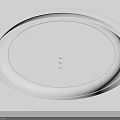 Modern Circular Ceiling Design With Layered Structure And Recessed Soft Lighting
