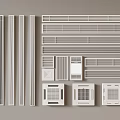 Various Modern Ventilation Grilles And Air Vents In Different Sizes And Designs