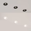Modern Home Ceiling Lighting Fixture Design With Downlights And Spotlights Setup 3d model
