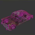 Rusty Vintage Old Car With Weathered Exterior And Classic Design Details