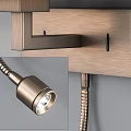 Modern Wall Sconce With Beige Fabric Shade Light Wood Base And Flexible Metal Arm
