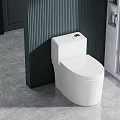 Modern Toilet Green 3d model