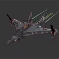 Modern fighter sci-fighter sci-fighter space fighter 3d model