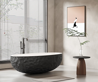 Bathtub Separate Bathtub Bidet Ceramic Bathtub 3d model