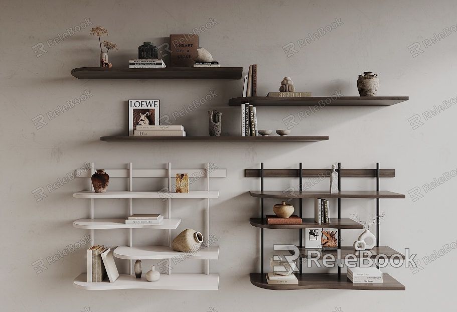 Silent wall shelf model