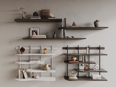 Silent wall shelf model