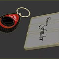 Modern Key Car Key 3d model