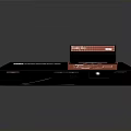 Retro Electronic Game Console With Family Computer Logo Game Controller And Connecting Cable
