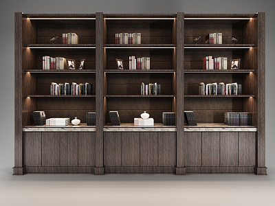 Modern bookcase model