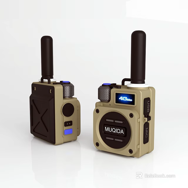 MUQIDA 4G Wireless Doorbell With External Antenna Design And Smart Security Features 3d model 