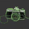 Vintage K mart Mechanical Camera With Black Silver Body And Orange Lens