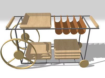 Modern Storage Rack 3d model