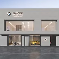 BMW Car Storefront Modern Design with Glass Doors and Brand Logo