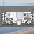 Bright Modern Dental Clinic Interior With Dental Chairs Treatment Tables And Medical Supply Shelves
