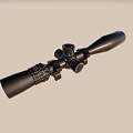 Single telescope rifle octax mirror 3d model
