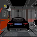 4S Dealership Professional Car Detailing Service With Vehicles In Service Bay