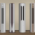 Modern Vertical Air Conditioner Fans With Four Unique Designs And Digital Screens