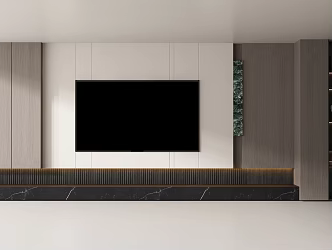 TV background wall decoration cabinet toy 3d model
