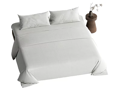 Silent Wind Double Bed 3d model