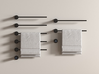 Towel Rack Electric Heating Towel Rack Bathroom Supplies 3d model