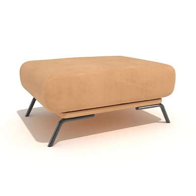 Sofa Stool Single Sofa Stool Modern Orange Single Sofa Stool 3d model