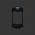 Sturdy Black Fitness Treadmill With LCD Display Handrails And Running Belt