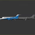 Toy Airplane Models Featuring White Gray And Blue Colors On Dark Surface