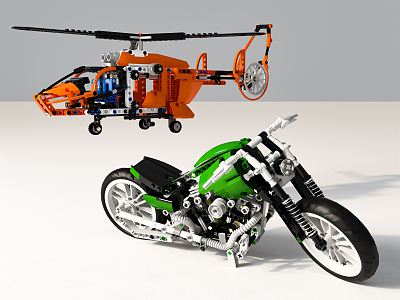 Modern Lego toy 3d model