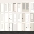 Various Hinged Door Styles With Glass Panels And Decorative Details For Home
