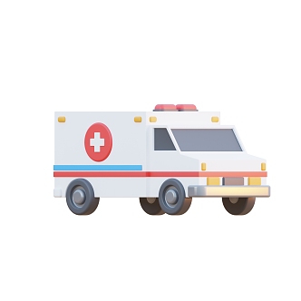 Ambulance Vehicle Cartoon Ambulance Animation Ambulance 3d model