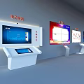 Modern All-in-One Machine Conclusion Electronic Message Wall 3d model