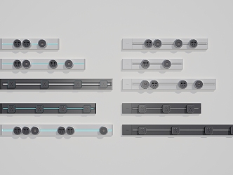 Modern Socket Mobile Rail Socket 3d model