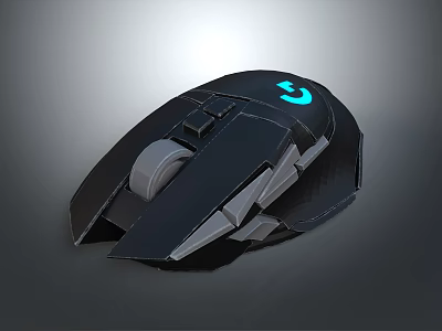 Professional Wireless Gaming Mouse with Ergonomic Design RGB Lighting and High Precision Sensor 3d model