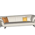 modern double sofa 3d model