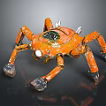 Robot Spider Robot Mecha Spider Science Fiction Spider Mechanical Spider Spider Battery Spider Tower Defense 3d model