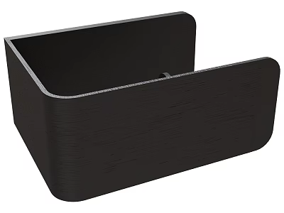 Black Wall Mounted Hook With Modern Sleek Design For Home 3d model