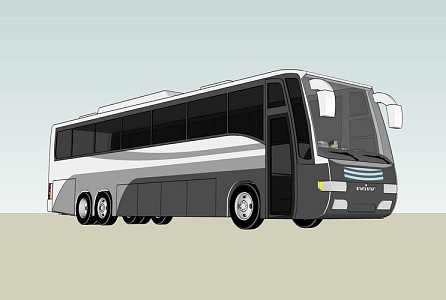 Volvo bus 3d model