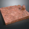 Wood Stone Composite Panel With Natural Textured Surface And Square Design