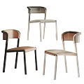 Modern Leisure Chair With Metal Frame And Upholstered Seat In Different Colors