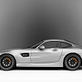Silver Mercedes Coupe Exterior Design With Sleek Body And Black Wheels