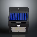 SURTEK Solar Powered Electronic Appliance With Blue Solar Panel And LED Lights