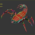 Machine Scorpion Mecha Scorpion Science Fiction Scorpion Cartoon Scorpion Anime Scorpion 3d model