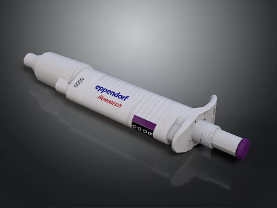 White Adhesive Dispenser With Purple Cap And Express Application Function 3d model