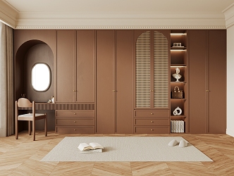 Antique vintage wardrobe 3d model